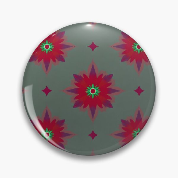 Item preview, Vibrant Red Floral Starburst for Duvets, Prints, Shower Curtains designed and sold by CelestialAllure.