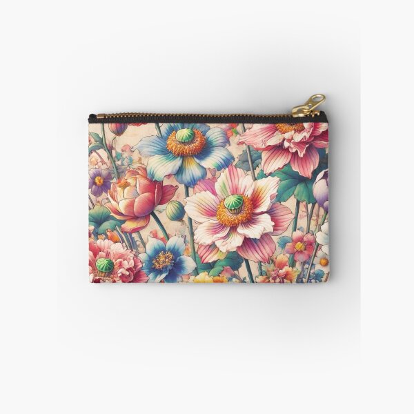 Item preview, Flowers, botanical, spring, floral pattern, cottagecore, japanese pop art designed and sold by Sugar Wisdom .