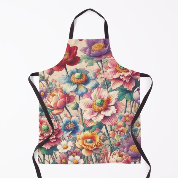 Item preview, Flowers, botanical, spring, floral pattern, cottagecore, japanese pop art designed and sold by Sugar Wisdom .