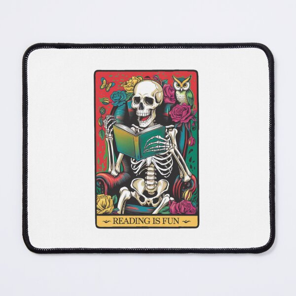 Item preview, Reading is fun, books, skeleton, dead, funnyfits70, Humor, Funny, retro, vintage, funny quotes, animal humor, designed and sold by FunnyFits70.