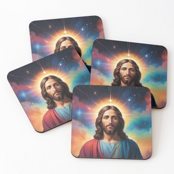 Item preview, Colorful Jesus Christ’s portrait 2 designed and sold by Warih.