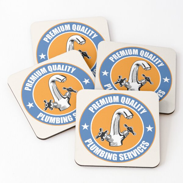 Item preview, Premium Quality Plumbing Services stickers and posters for Plumbers and Pipefitters designed and sold by Science Engineering Gifts.