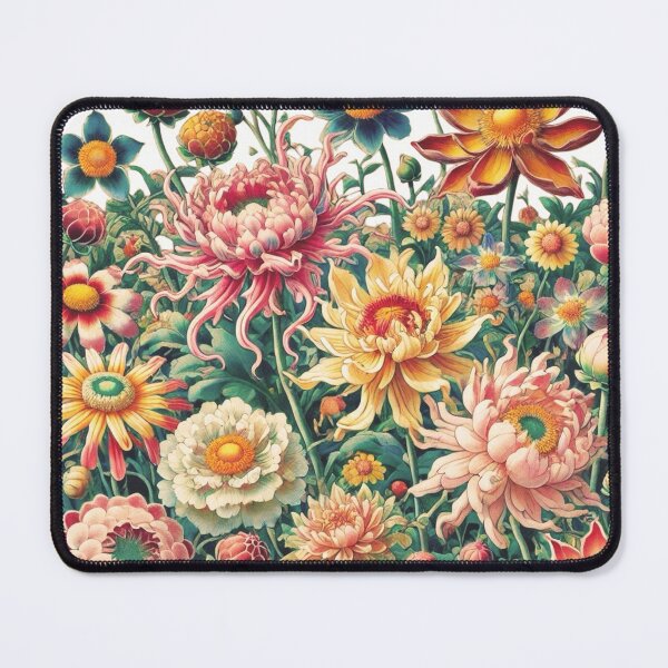 Item preview, Flowers, botanical, spring, floral pattern, cottagecore, japanese pop art designed and sold by Sugar Wisdom .