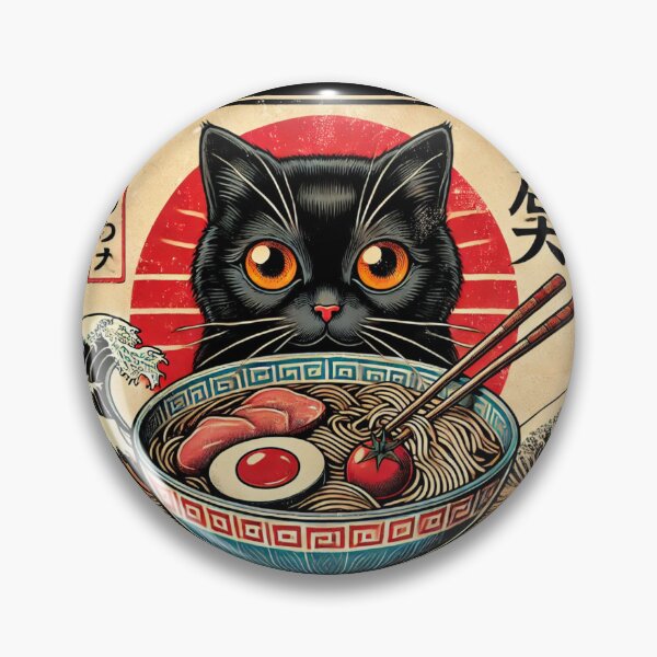 Item preview, Cat Eating Ramen, Kawaii Cat Anime designed and sold by Patrick2906.