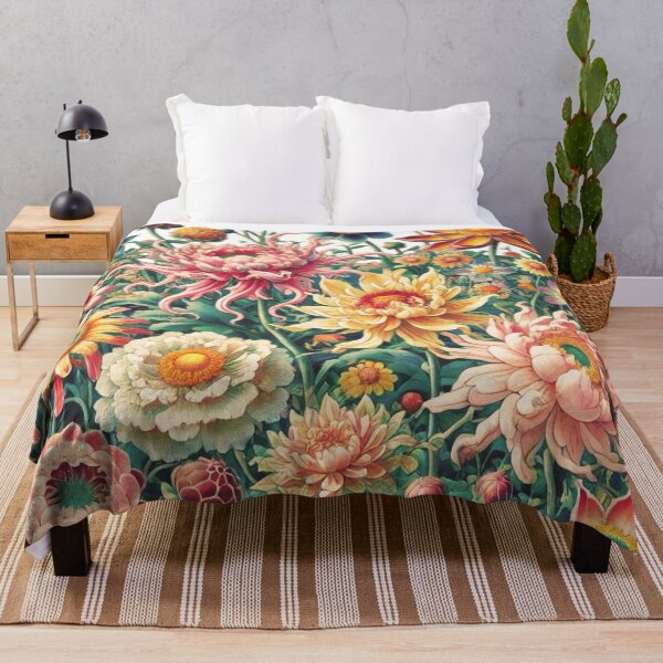 Item preview, Flowers, botanical, spring, floral pattern, cottagecore, japanese pop art designed and sold by Sugar Wisdom .
