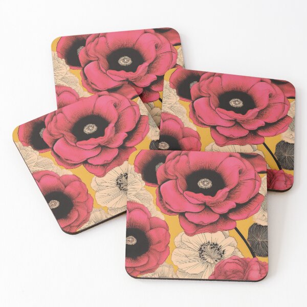 Item preview, Flores vintage de color rosa intenso designed and sold by Dancing in the Living Room.