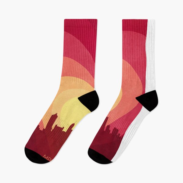 Item preview, Memphis Tennessee Skyline Hearts Red Yellow designed and sold by ArtPrints.