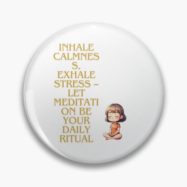 Item preview, Inhale calmness, exhale stress – let meditation be your daily ritual designed and sold by Z-Warsztatu.