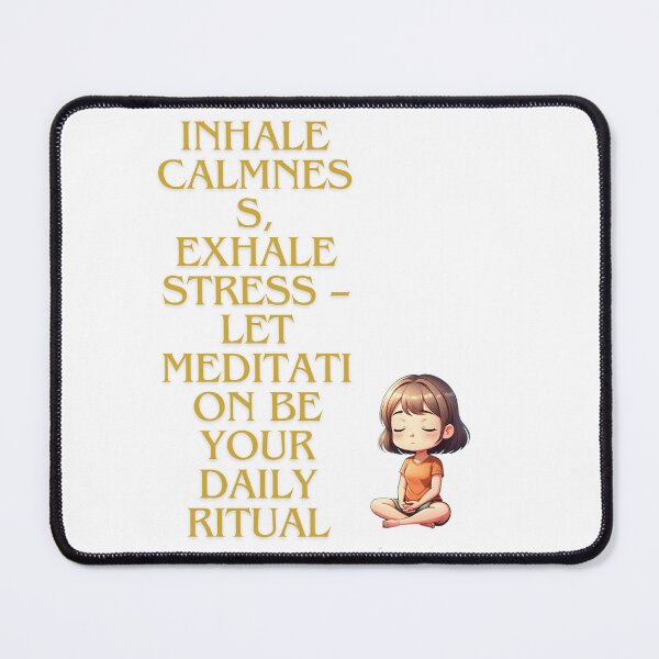 Item preview, Inhale calmness, exhale stress – let meditation be your daily ritual designed and sold by Z-Warsztatu.