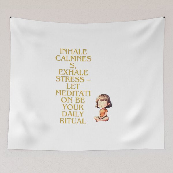 Item preview, Inhale calmness, exhale stress – let meditation be your daily ritual designed and sold by Z-Warsztatu.