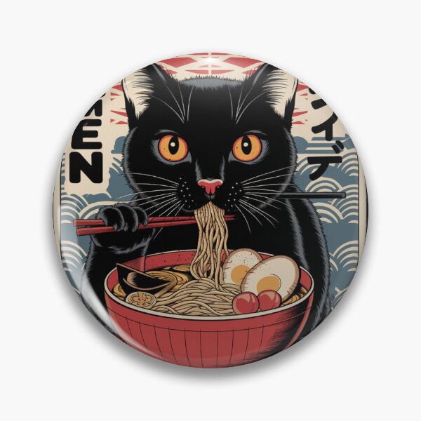Item preview, Cat Eating Ramen, Kawaii Cat Anime designed and sold by Patrick2906.