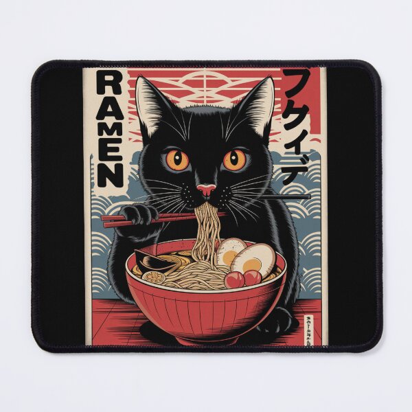 Item preview, Cat Eating Ramen, Kawaii Cat Anime designed and sold by Patrick2906.