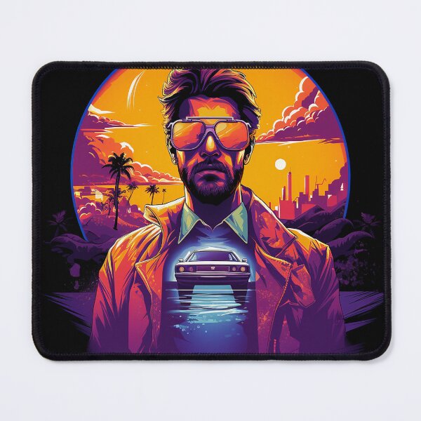 Item preview, Synthwave Futuristic Time Traveler designed and sold by botardesigns.
