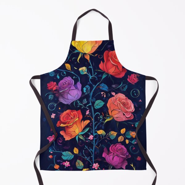 Artikelvorschau, Blumenstrauß aus bunten Rosen, gelben, violetten, rosa und orangefarbenen Rosen mit anmutigen Zweigen entworfen und verkauft von PixelStoneDesign .