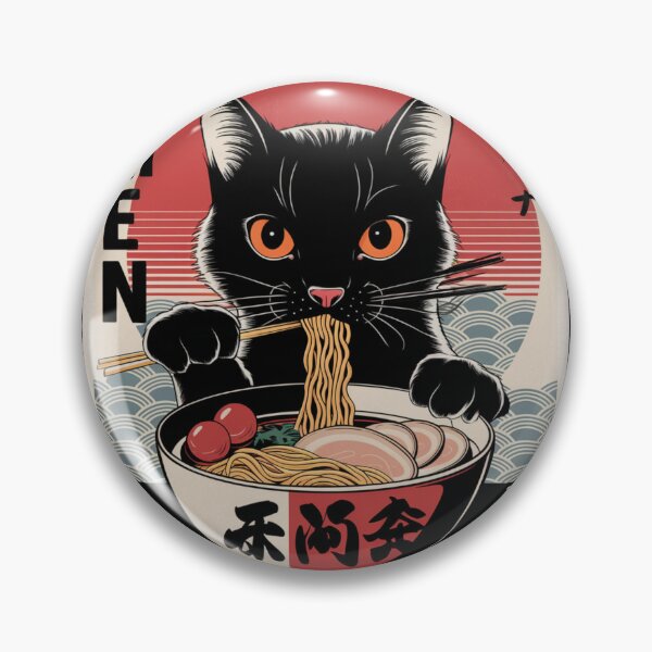 Item preview, Cat Eating Ramen, Kawaii Cat Anime designed and sold by Patrick2906.