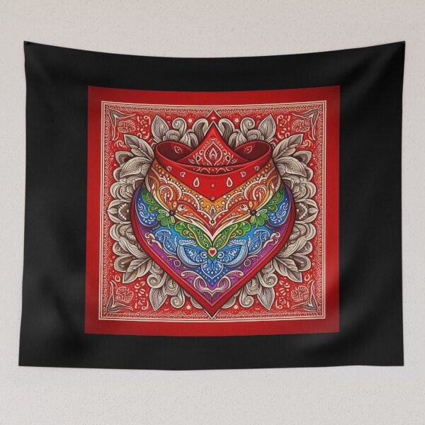 Item preview, Gay Pride Red Hanky Code Bandanna Pride Graphic Design designed and sold by ItsAKinkThing.