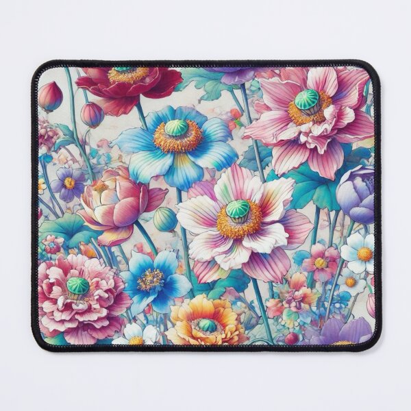 Item preview, Flowers, botanical, spring, floral pattern, cottagecore, japanese pop art designed and sold by Sugar Wisdom .