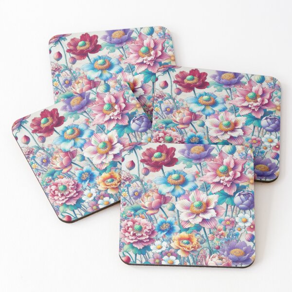Item preview, Flowers, botanical, spring, floral pattern, cottagecore, japanese pop art designed and sold by Sugar Wisdom .