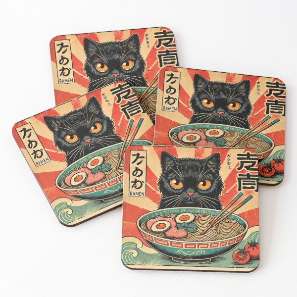 Item preview, Cat Eating Ramen, Kawaii Cat Anime designed and sold by Patrick2906.