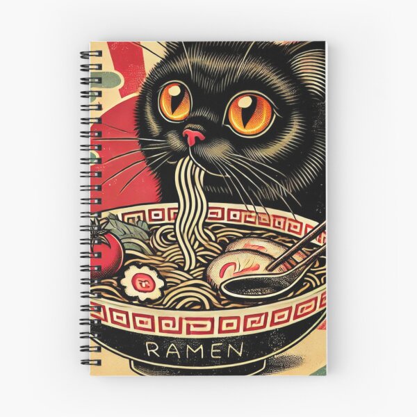 Item preview, Cat Eating Ramen, Kawaii Cat Anime designed and sold by Patrick2906.