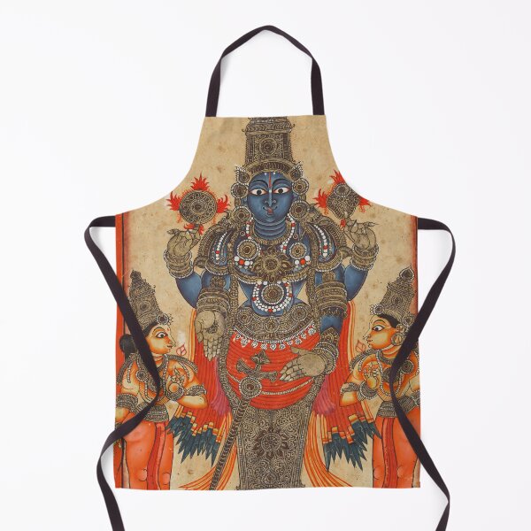 Item preview, Sacred Elegance: Vishnu Venkateshvara, Lord of Tirupati by the Tirupati School, Late 18th Century - South Indian Art designed and sold by HistoryOnWalls.