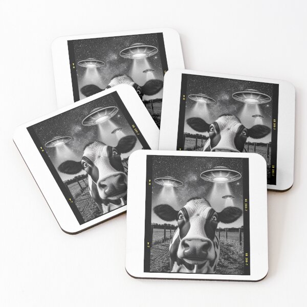 Item preview, Cow Aliens Invasion Selfie designed and sold by Angry Swan Designs.