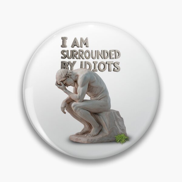 Item preview, The Facepalm Thinker designed and sold by NickTaroDesign.