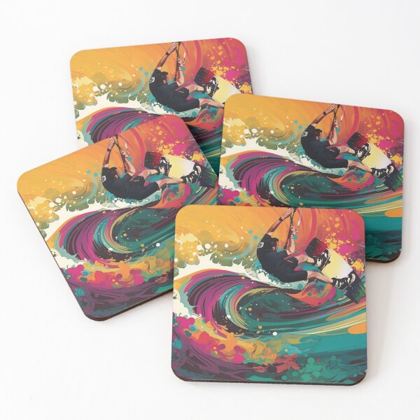 Item preview, Kitesurfer in Action – Colorful and Dynamic Design designed and sold by KrisG-Art.