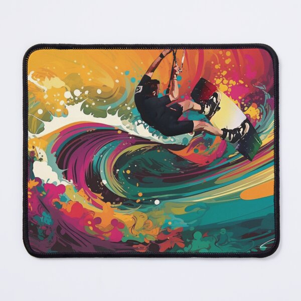 Item preview, Kitesurfer in Action – Colorful and Dynamic Design designed and sold by KrisG-Art.