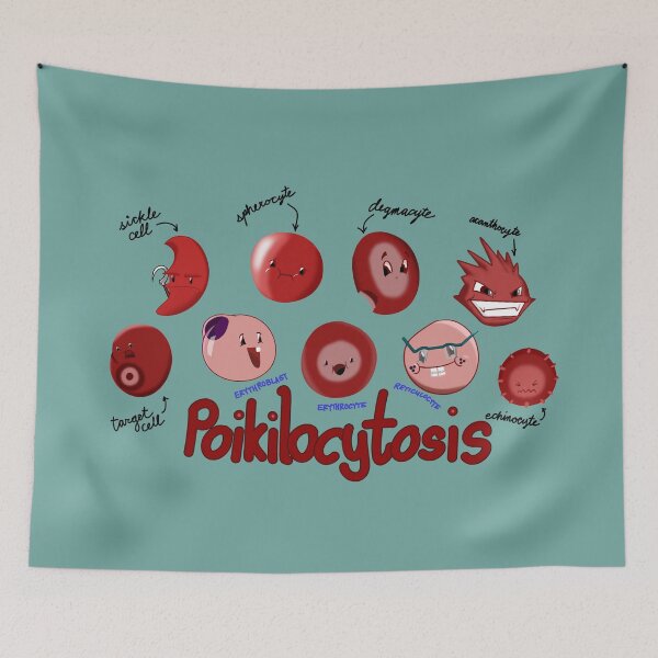 Item preview, Blood Cell Collection - Poikilocytosis designed and sold by lifewithjuan.