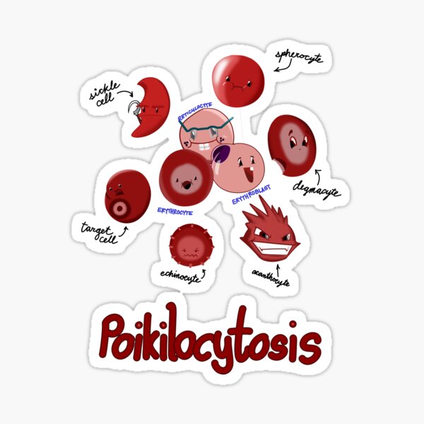 Item preview, Blood Cell Collection - Poikilocytosis designed and sold by lifewithjuan.