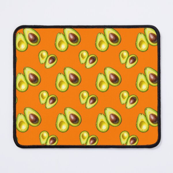 Item preview, Avocado pattern with an orange background designed and sold by Topmel.