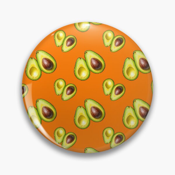 Item preview, Avocado pattern with an orange background designed and sold by Topmel.