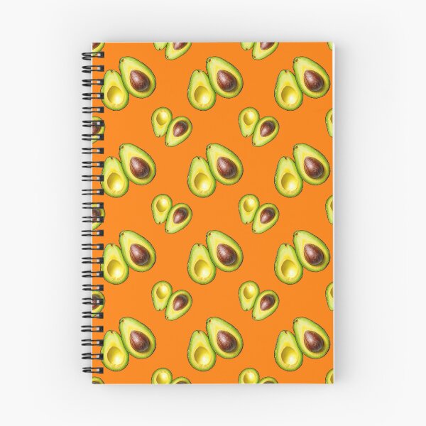 Item preview, Avocado pattern with an orange background designed and sold by Topmel.