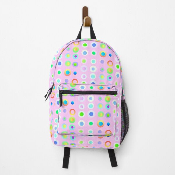 Item preview, Colorful pastel pink dot pattern | Pink multicolor artsy dots spots design designed and sold by lausn.
