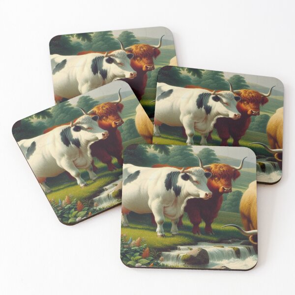 Item preview, "Cows by the Stream" designed and sold by mustardseed-410.