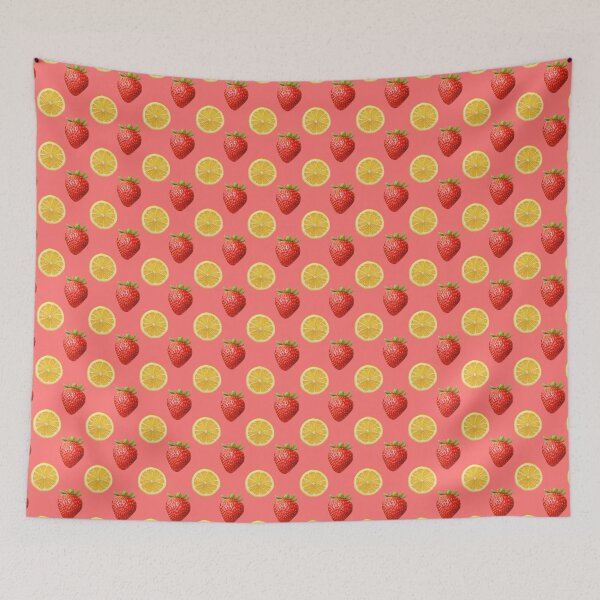 Item preview, Strawberry and lemon slice pattern designed and sold by Topmel.