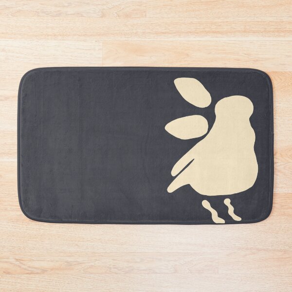 Item preview, Abstract bird silhouette on blue gray background designed and sold by by-jwp.