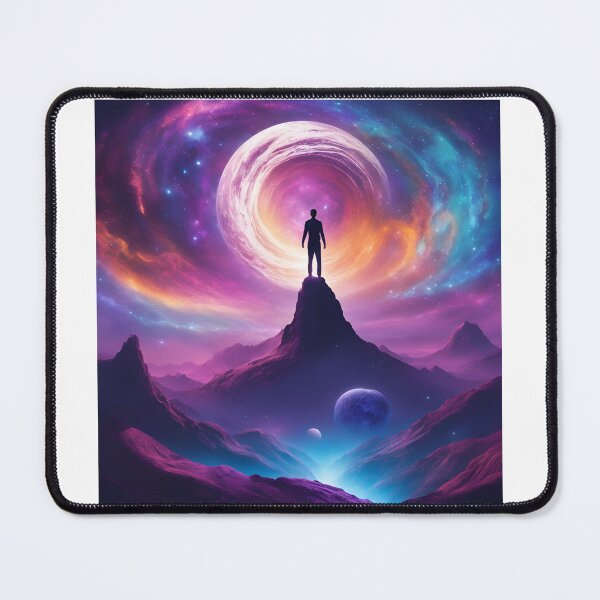 Item preview, Cosmic Vortex with Majestic Mountain Scene designed and sold by RaiyaTees.