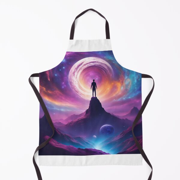 Item preview, Cosmic Vortex with Majestic Mountain Scene designed and sold by RaiyaTees.