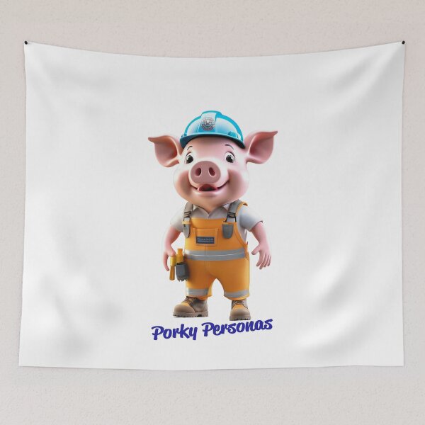 Artikelvorschau, Porky Personas Lustige Schweinefiguren entworfen und verkauft von Drone-tees.