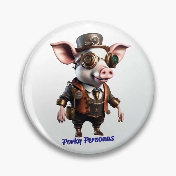 Item preview, Porky Personas Funny Pig Characters designed and sold by Drone-tees.