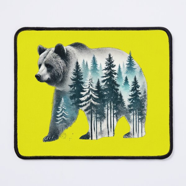 Item preview, Bear with Forest, Nature Bear Design, Outdoors, Adventure, Camping, Trekking designed and sold by happinesproject.