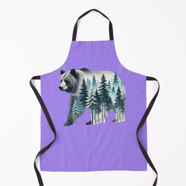 Item preview, Bear with Forest, Nature Bear Design, Outdoors, Adventure, Camping, Trekking designed and sold by happinesproject.