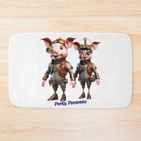 Item preview, Porky Personas Funny Pig Characters Steampunk designed and sold by Drone-tees.