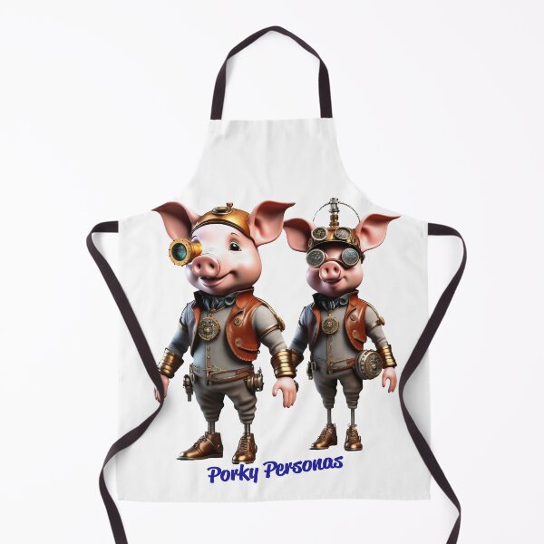 Item preview, Porky Personas Funny Pig Characters Steampunk designed and sold by Drone-tees.