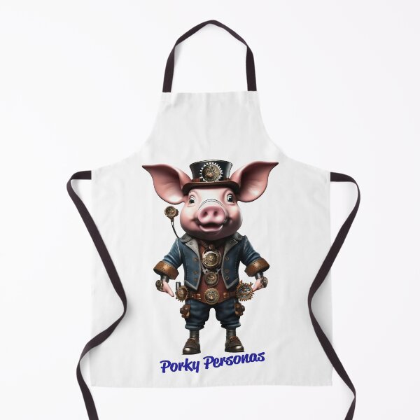 Item preview, Porky Personas Funny Pig Characters Steampunk designed and sold by Drone-tees.