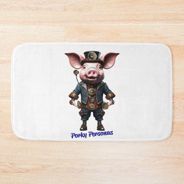 Item preview, Porky Personas Funny Pig Characters Steampunk designed and sold by Drone-tees.