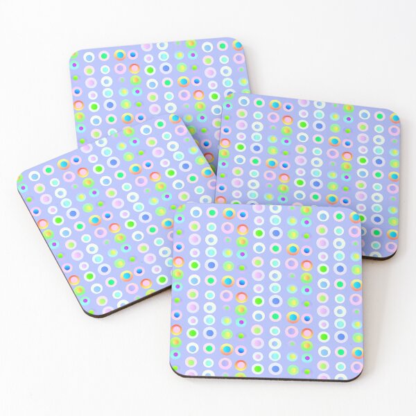 Item preview, Colorful blue spotted pattern | Blue multicolor artsy dots spots designed and sold by lausn.