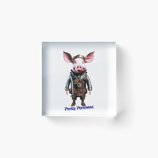 Item preview, Porky Personas Funny Pig Characters Steampunk designed and sold by Drone-tees.